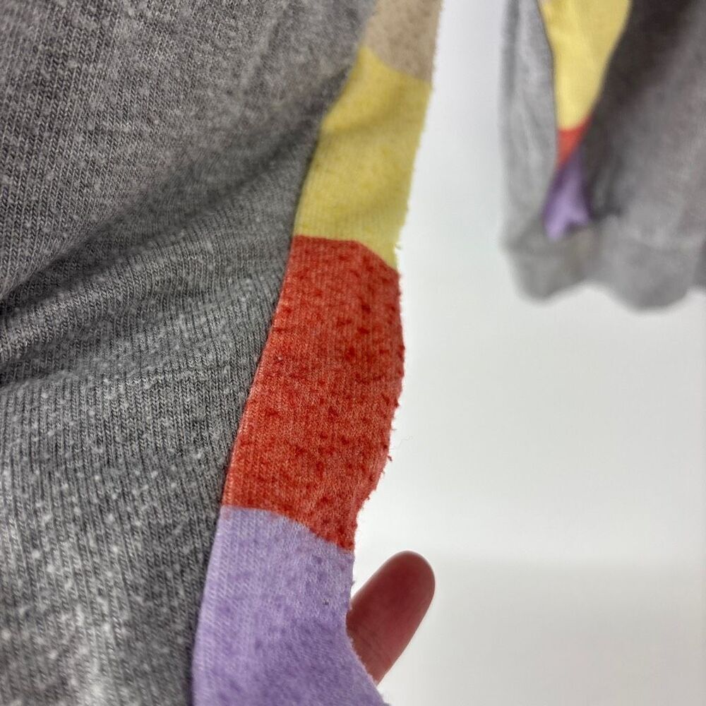 Michael Lauren womens gray preowned soft rainbow crew neck sweatshirt XSmall - Picture 6 of 8